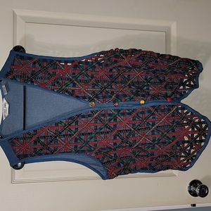 Vintage 90s Victoria Jones Teachers School Vest Women's 1X Gently Used Good Cond